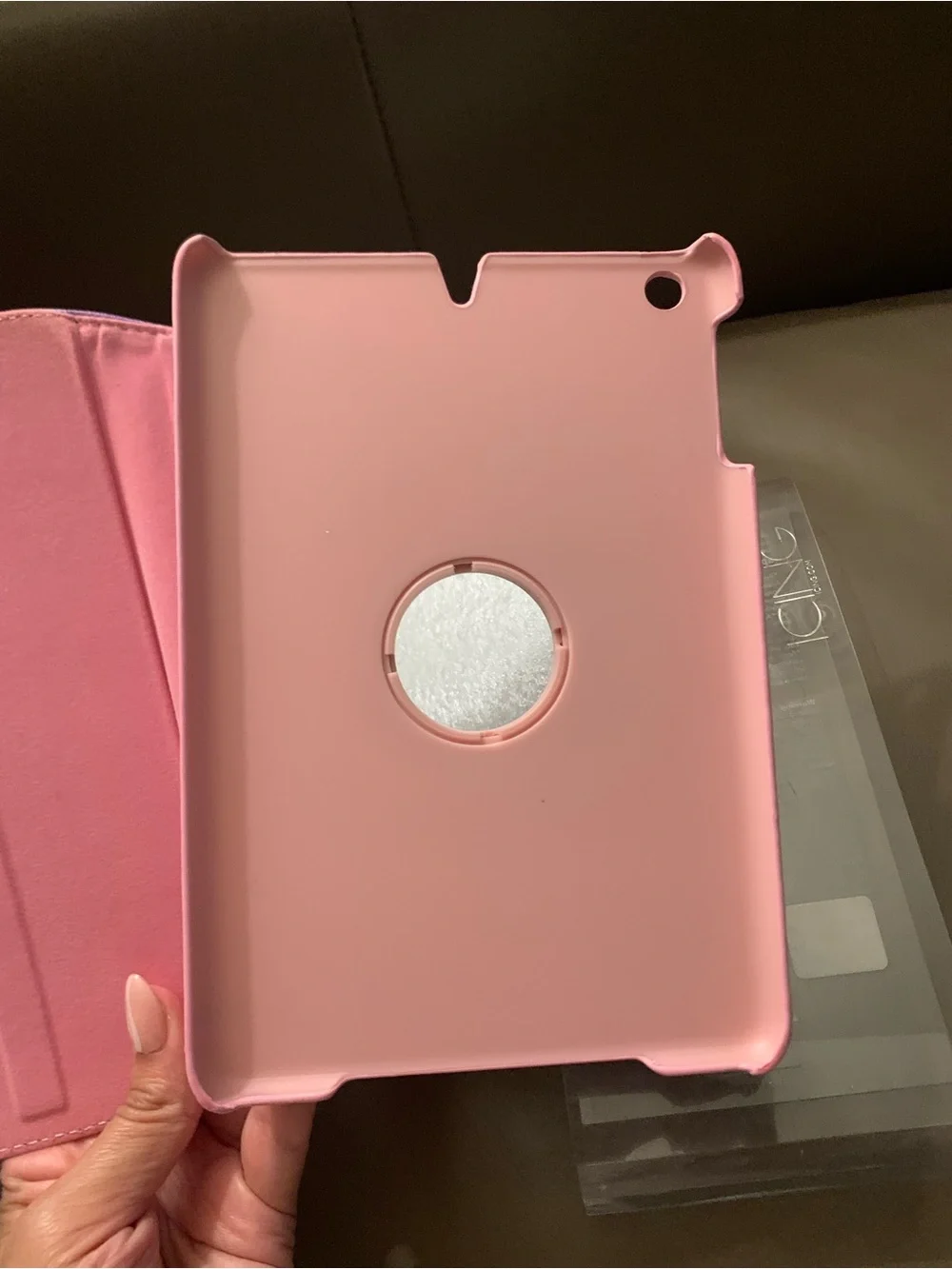 Apple IPad Mini Pink & Purple Palm Sunset Rotating Tablet Case